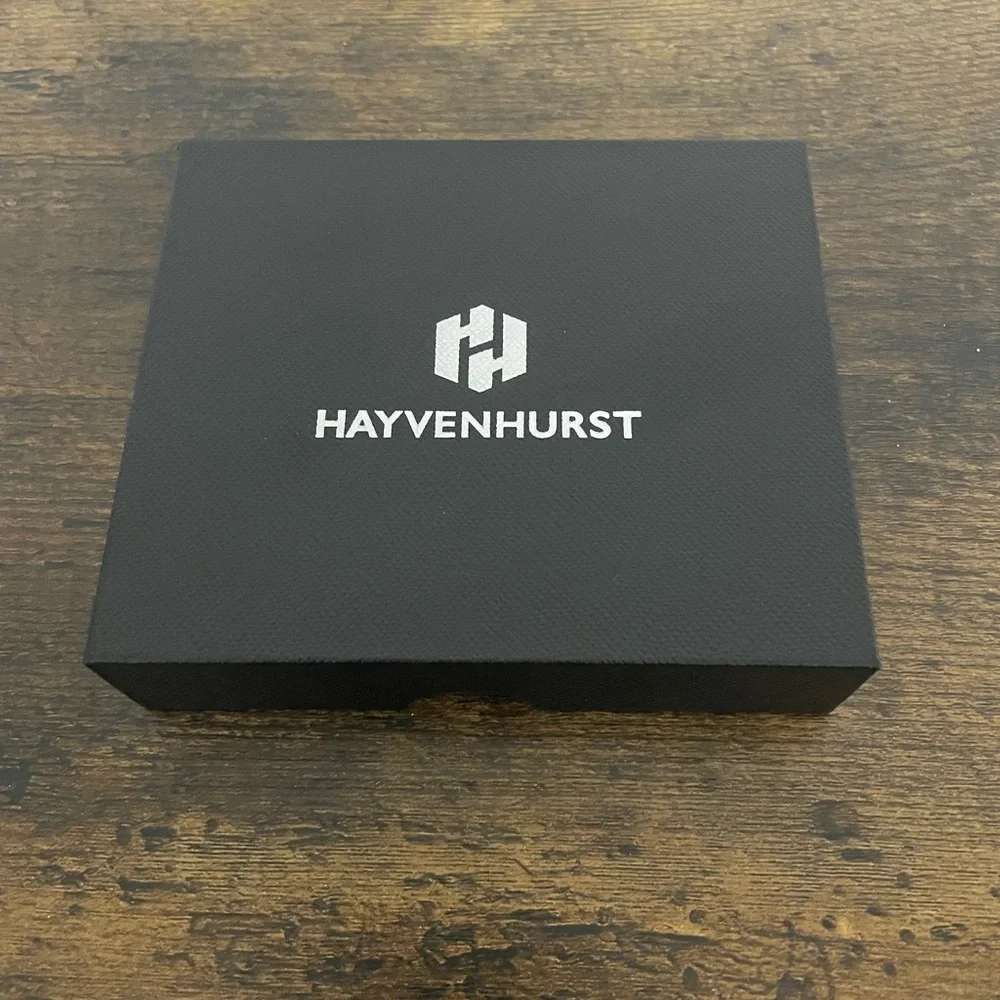 NEW Hayvenhurst Wallet for Men - Slim RFID Blocking Metal Wallet with Money Clip